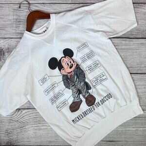Vintage 1980s Mickey Mouse Dressed For Success Sweatshirt